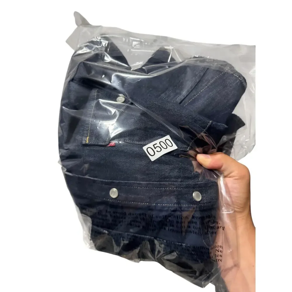 Levi's Western Shirt Mens 2XL Black Standard Fit Button Up Flap Patch Pockets